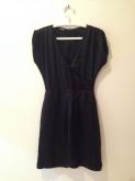 Vestido de Seda Preto - Tam 38