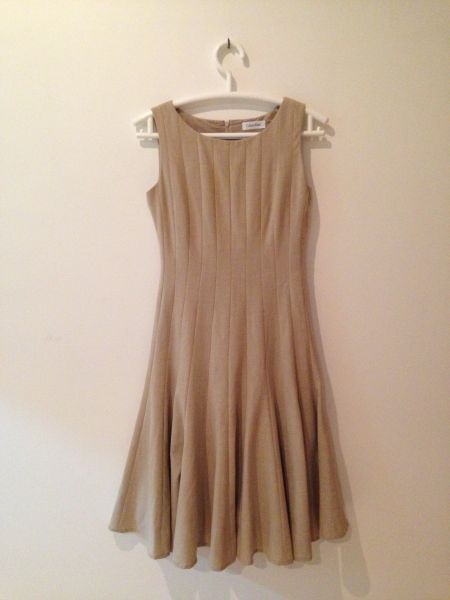 Vestido Creme CALVIN KLEIN  Tam 36