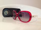 Ray Ban Jackie  Vermelho e Branco
